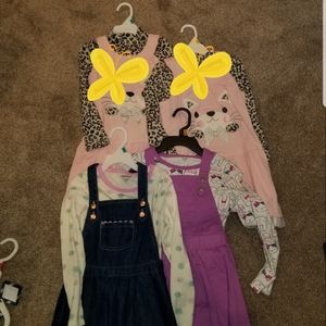 New without tags Bundle girls dresses with tops